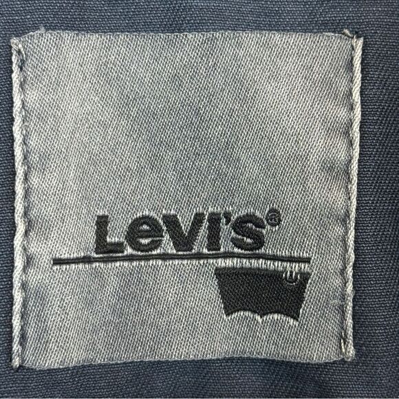 Levi’s Navy Cargo Jacket Detachable Faux Fur Collar S - Picture 2 of 6